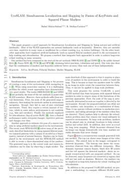 UcoSLAM: Simultaneous Localization and Mapping by Fusion of KeyPoints
  and Squared Planar Markers