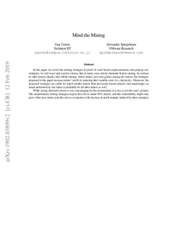 Mind the Mining