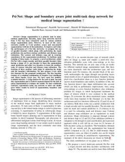 Psi-Net: Shape and boundary aware joint multi-task deep network for
  medical image segmentation