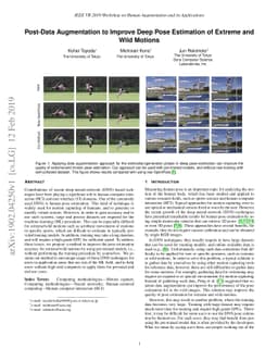 Post-Data Augmentation to Improve Deep Pose Estimation of Extreme and
  Wild Motions