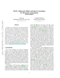 MASC: Multi-scale Affinity with Sparse Convolution for 3D Instance
  Segmentation
