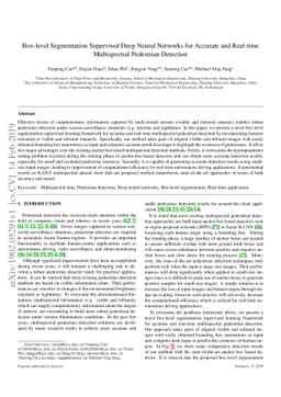 Box-level Segmentation Supervised Deep Neural Networks for Accurate and
  Real-time Multispectral Pedestrian Detection