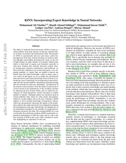 KINN: Incorporating Expert Knowledge in Neural Networks