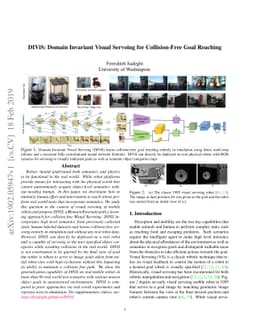 DIViS: Domain Invariant Visual Servoing for Collision-Free Goal Reaching