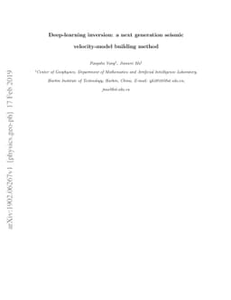 Deep-learning inversion: a next generation seismic velocity-model
  building method