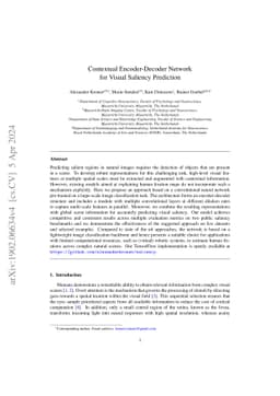 Contextual Encoder-Decoder Network for Visual Saliency Prediction