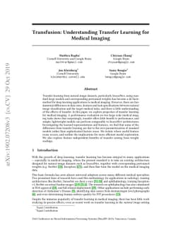 Transfusion: Understanding Transfer Learning for Medical Imaging