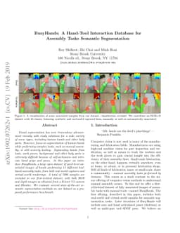 BusyHands: A Hand-Tool Interaction Database for Assembly Tasks Semantic
  Segmentation