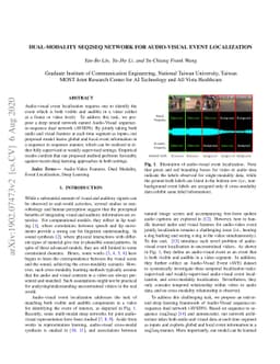 Dual-modality seq2seq network for audio-visual event localization