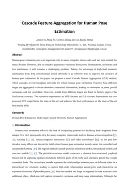 Cascade Feature Aggregation for Human Pose Estimation
