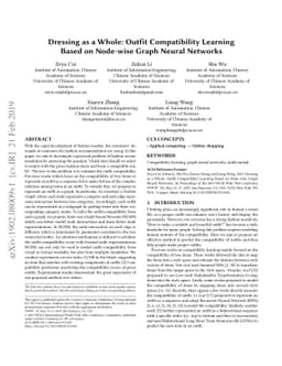 Dressing as a Whole: Outfit Compatibility Learning Based on Node-wise
  Graph Neural Networks