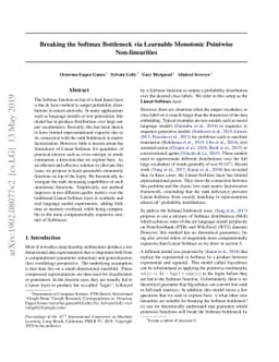 Breaking the Softmax Bottleneck via Learnable Monotonic Pointwise
  Non-linearities