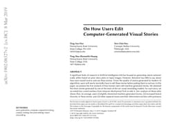 On How Users Edit Computer-Generated Visual Stories