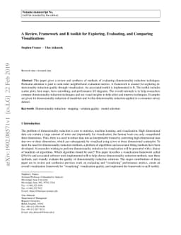 A Review, Framework and R toolkit for Exploring, Evaluating, and
  Comparing Visualizations