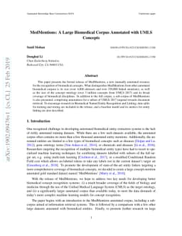 MedMentions: A Large Biomedical Corpus Annotated with UMLS Concepts