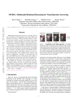 MUREL: Multimodal Relational Reasoning for Visual Question Answering