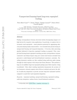 Unsupervised learning-based long-term superpixel tracking