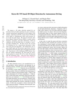 Stereo R-CNN based 3D Object Detection for Autonomous Driving