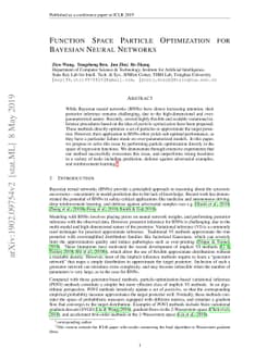 Function Space Particle Optimization for Bayesian Neural Networks