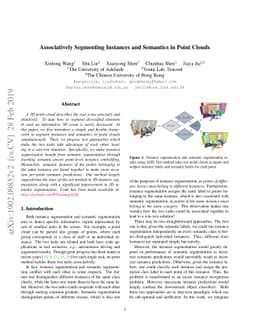 Associatively Segmenting Instances and Semantics in Point Clouds