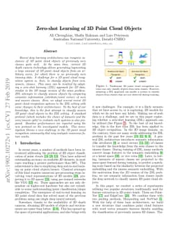 Zero-shot Learning of 3D Point Cloud Objects