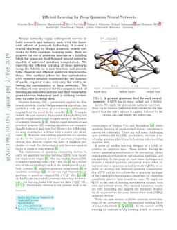 Efficient Learning for Deep Quantum Neural Networks