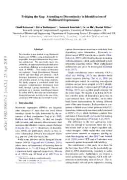 Bridging the Gap: Attending to Discontinuity in Identification of
  Multiword Expressions