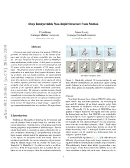 Deep Interpretable Non-Rigid Structure from Motion
