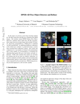 DPOD: 6D Pose Object Detector and Refiner