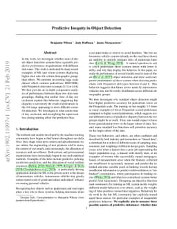 Predictive Inequity in Object Detection