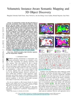 Volumetric Instance-Aware Semantic Mapping and 3D Object Discovery