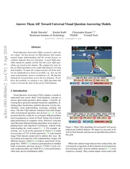 Answer Them All! Toward Universal Visual Question Answering Models