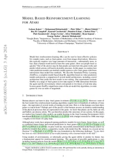 Model-Based Reinforcement Learning for Atari