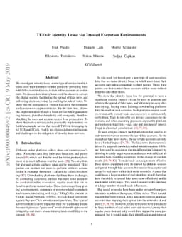 TEEvil: Identity Lease via Trusted Execution Environments