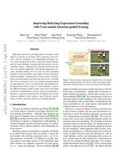 Improving Referring Expression Grounding with Cross-modal
  Attention-guided Erasing