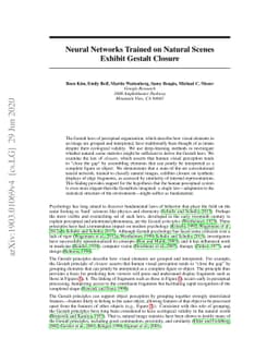 Neural Networks Trained on Natural Scenes Exhibit Gestalt Closure