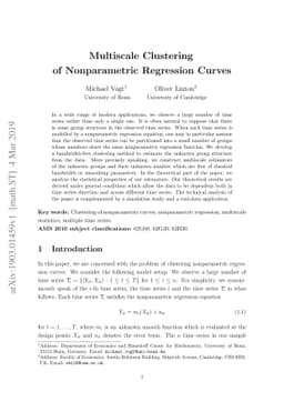 Multiscale clustering of nonparametric regression curves