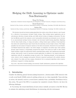 Hedging the Drift: Learning to Optimize under Non-Stationarity
