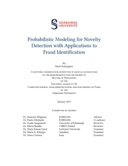 Probabilistic Modeling for Novelty Detection with Applications to Fraud
  Identification