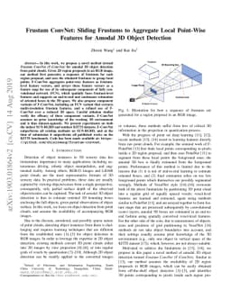 Frustum ConvNet: Sliding Frustums to Aggregate Local Point-Wise Features
  for Amodal 3D Object Detection