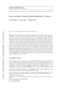 Deep Learning in Medical Image Registration: A Survey