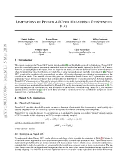 Limitations of Pinned AUC for Measuring Unintended Bias