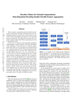 Decoders Matter for Semantic Segmentation: Data-Dependent Decoding
  Enables Flexible Feature Aggregation