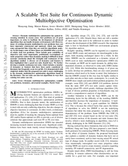 A Scalable Test Suite for Continuous Dynamic Multiobjective Optimisation