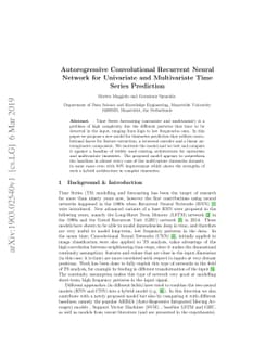 Autoregressive Convolutional Recurrent Neural Network for Univariate and
  Multivariate Time Series Prediction