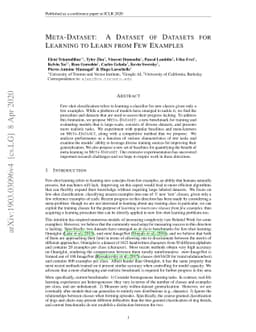 Meta-Dataset: A Dataset of Datasets for Learning to Learn from Few
  Examples