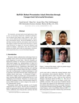 RoPAD: Robust Presentation Attack Detection through Unsupervised
  Adversarial Invariance