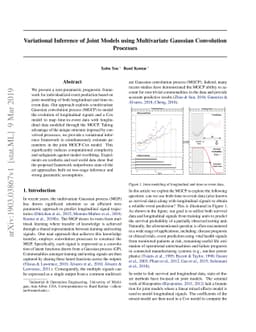 Variational Inference of Joint Models using Multivariate Gaussian
  Convolution Processes