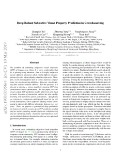 Deep Robust Subjective Visual Property Prediction in Crowdsourcing