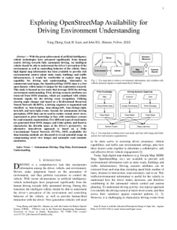 Exploring OpenStreetMap Availability for Driving Environment
  Understanding